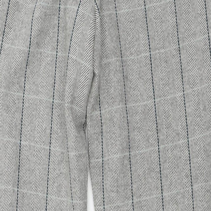 Cotton Traders  Womens Grey Check  Trousers  Size 12 L28 in