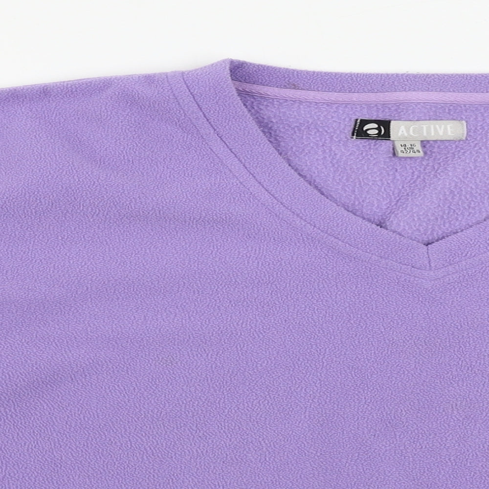 Active Womens Purple   Pullover Jumper Size 14