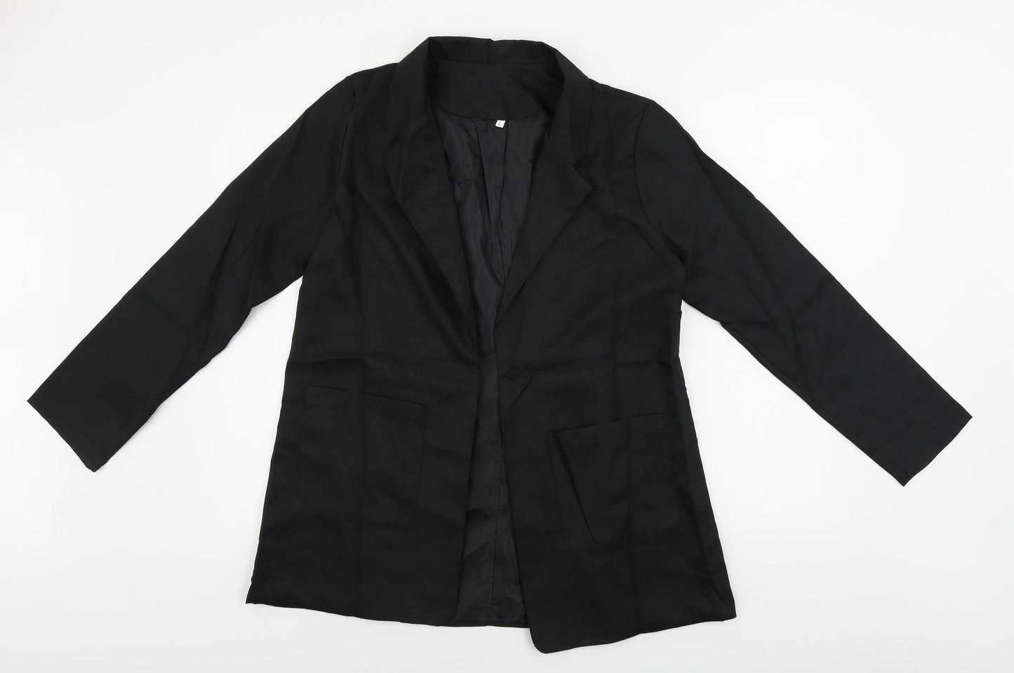 Womens UK Size L Preworn Regular Black Blazer