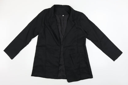 Womens UK Size L Preworn Regular Black Blazer