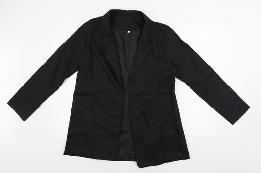 Womens UK Size L Preworn Regular Black Blazer