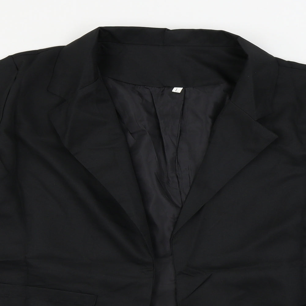 Womens UK Size L Preworn Regular Black Blazer