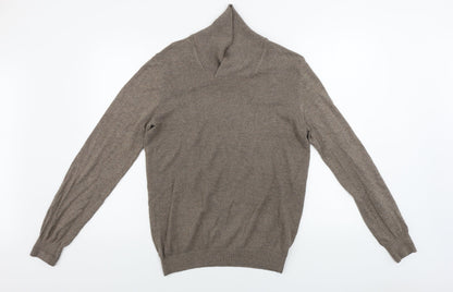 Celia  Mens Brown   Pullover Jumper Size M