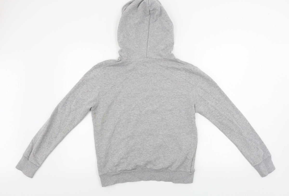 Back view of Papaya women’s grey pullover hoodie, size UK 10