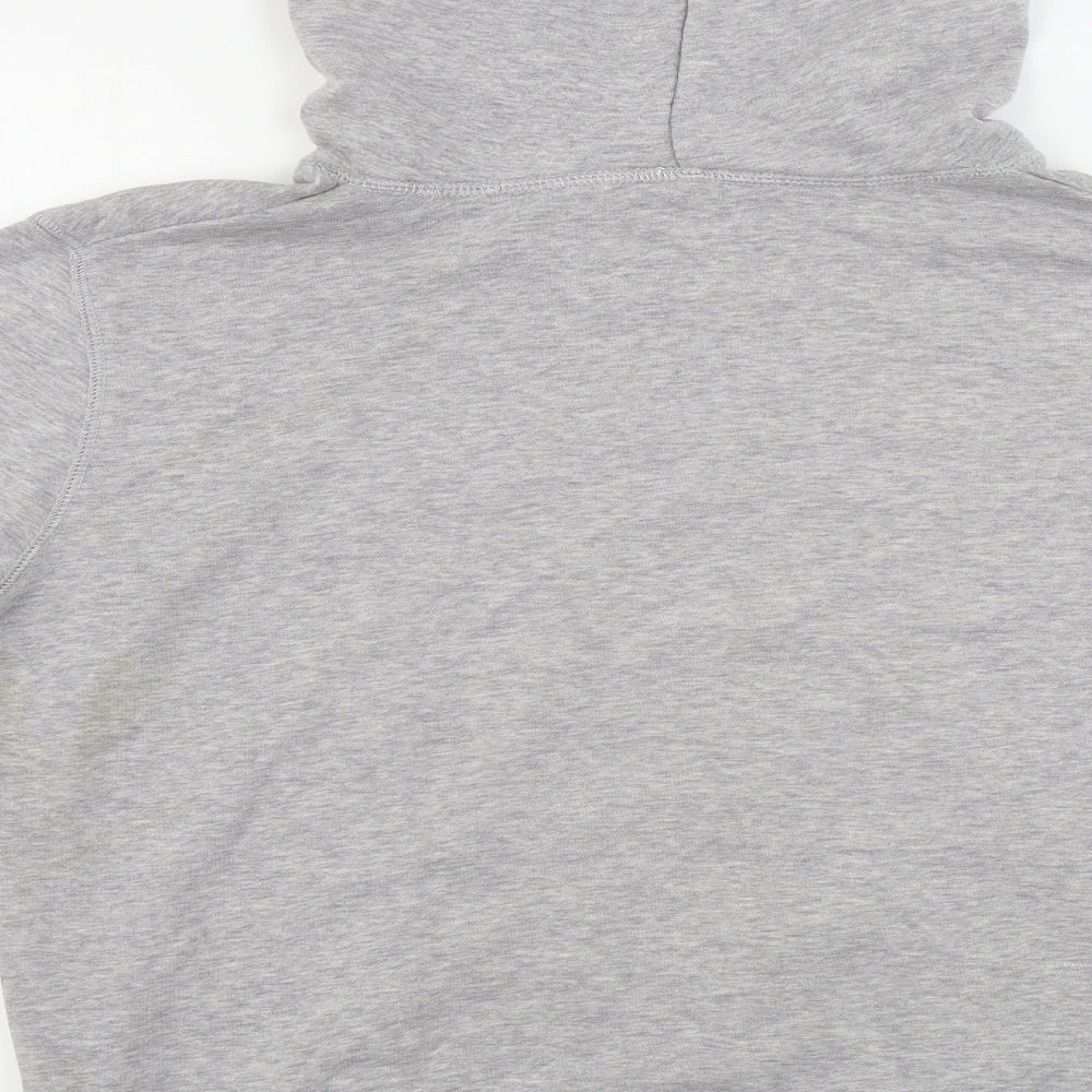 Brand and care label for Papaya women’s grey pullover hoodie, size UK 10