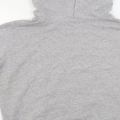 Brand and care label for Papaya women’s grey pullover hoodie, size UK 10