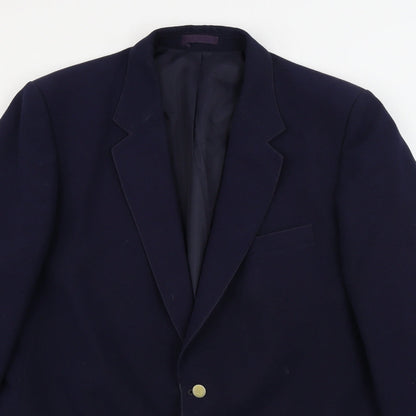 Mens UK Size 44 st michael Regular Blue Suit Jacket