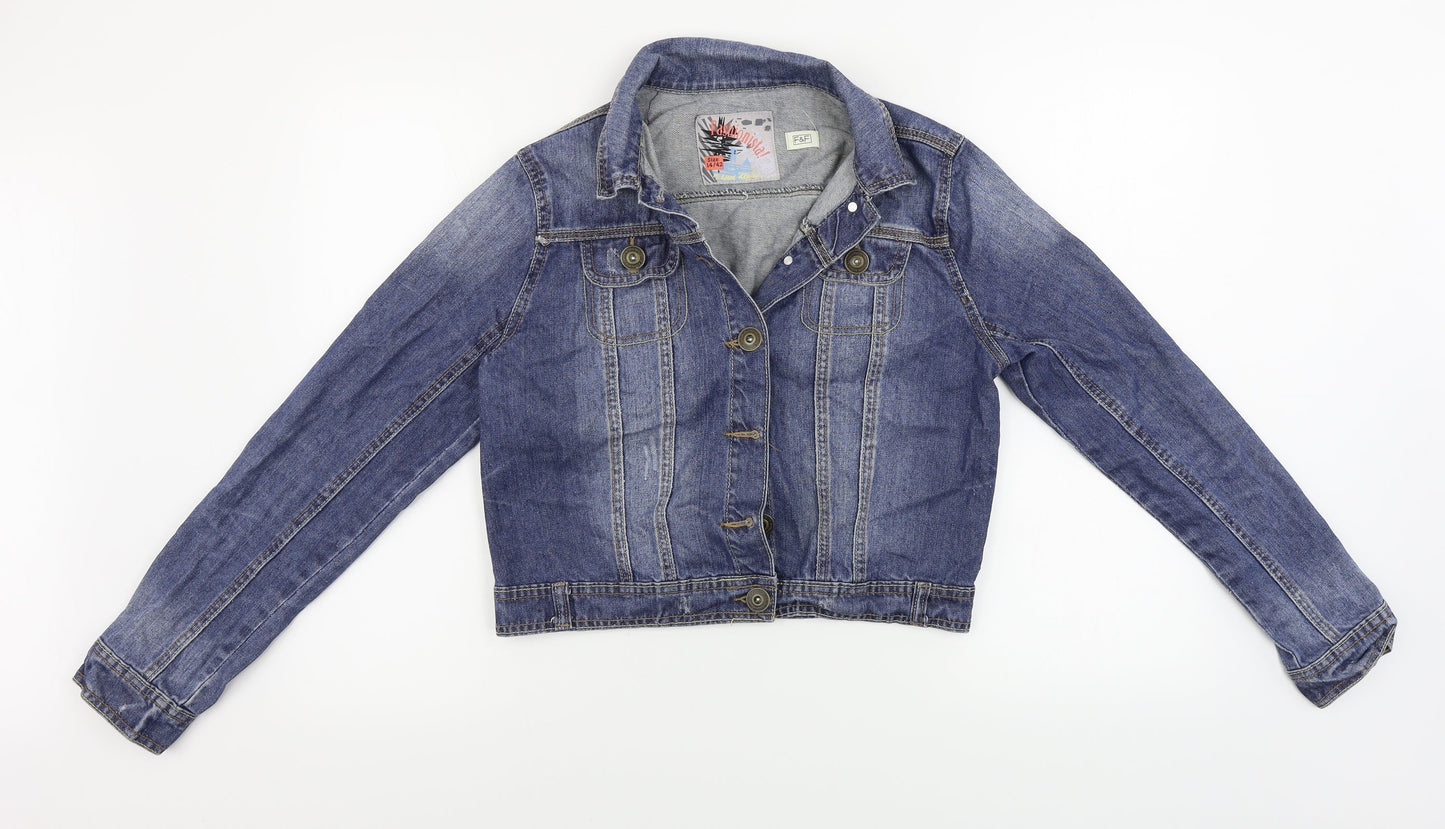 F&F  Womens Blue   Jacket Coat Size 14