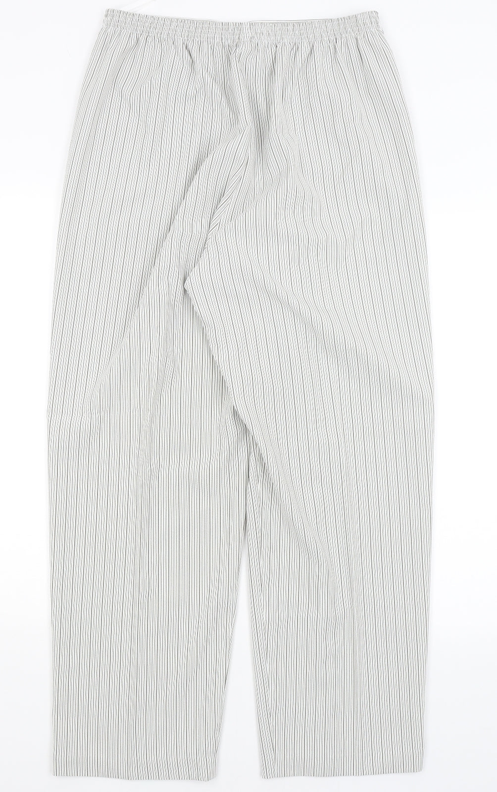 BM Womens Grey Striped  Trousers  Size 18 L28 in