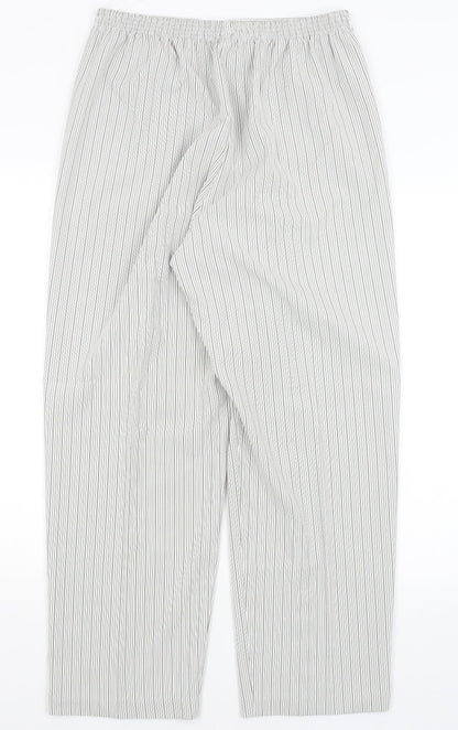 BM Womens Grey Striped  Trousers  Size 18 L28 in