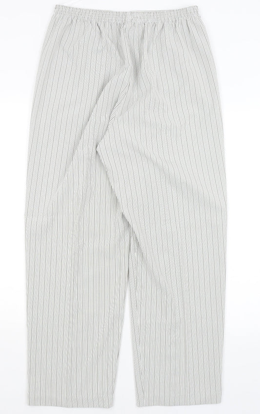 BM Womens Grey Striped  Trousers  Size 18 L28 in