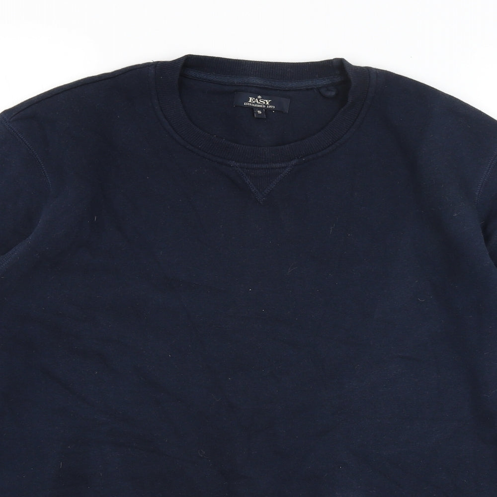 Mens UK Size S Easy Blue Pullover Sweatshirt