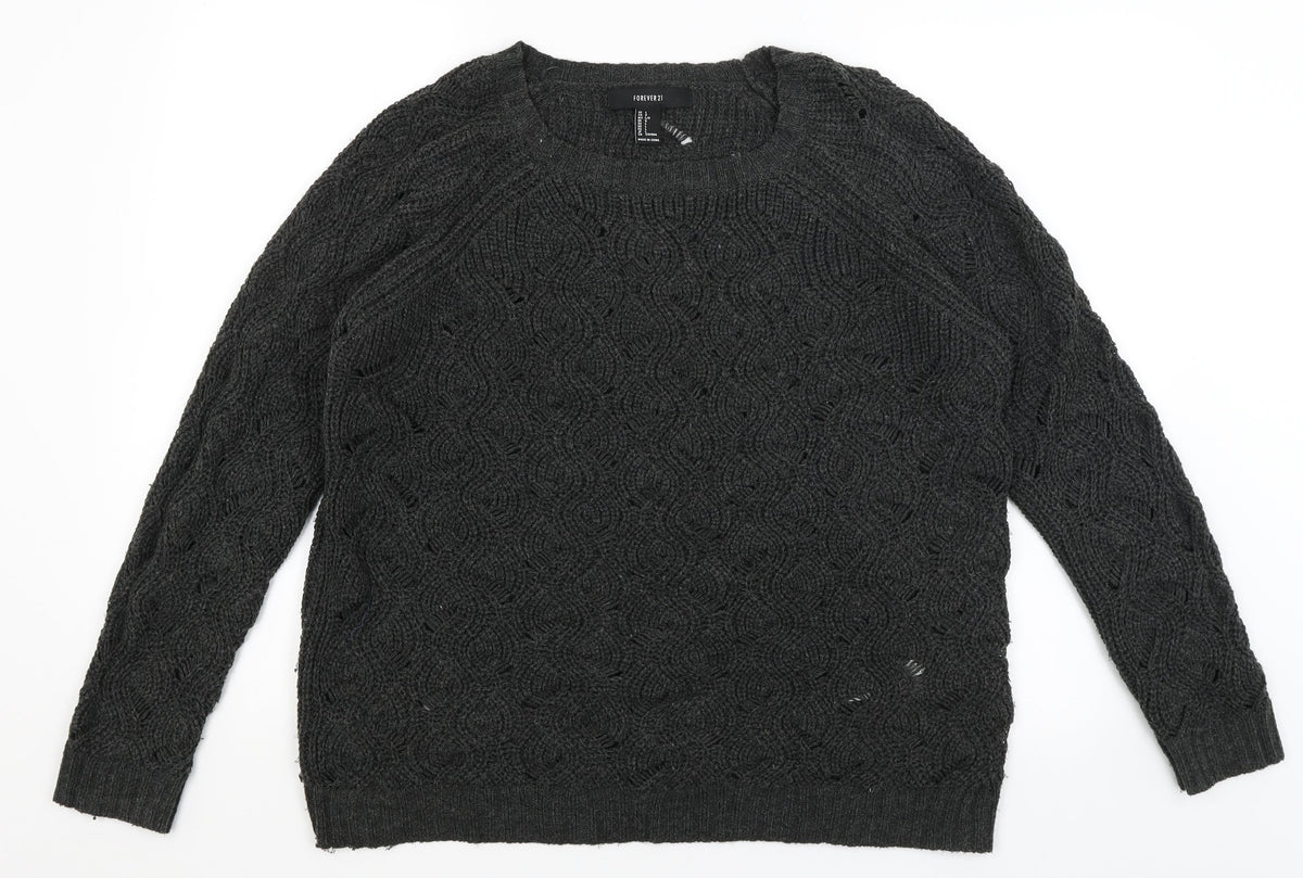 Forever 21 Mens Green   Pullover Jumper Size L