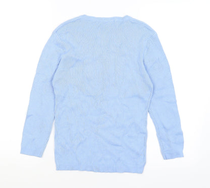 Womens UK Size M Xe Blue Pullover Jumper