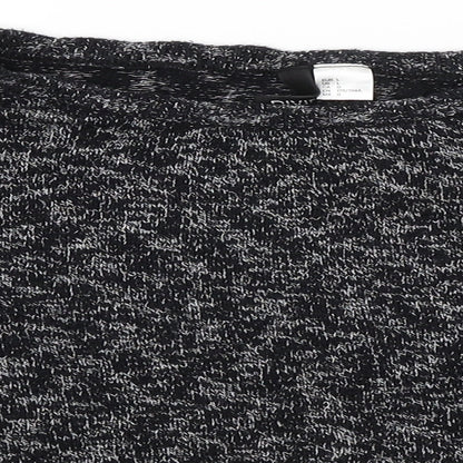 Womens UK Size L Divided Black Pullover Jumper