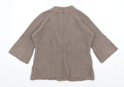 Womens UK Size 14 M&S Brown Cardigan Jumper