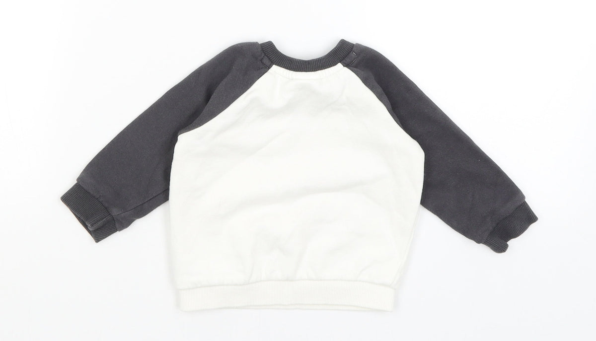 Disney Baby White   Pullover Jumper Size 3-6 Months  - Mickey Mouse