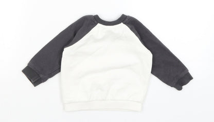 Disney Baby White   Pullover Jumper Size 3-6 Months  - Mickey Mouse