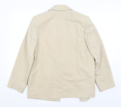 EWM Womens Beige   Jacket Blazer Size 12