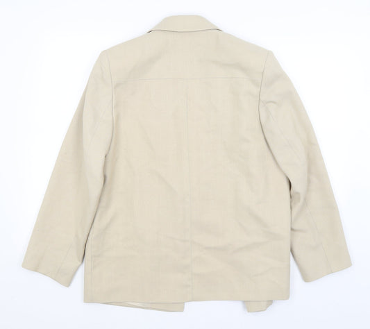 EWM Womens Beige   Jacket Blazer Size 12