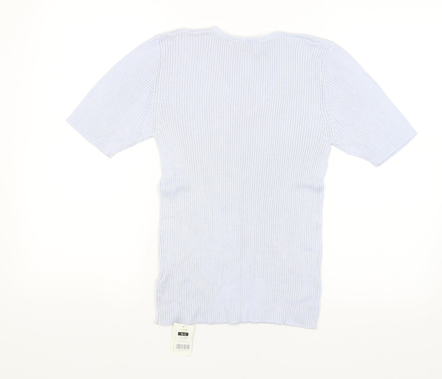 Womens UK Size 12 St Bernard Blue Basic T-Shirt
