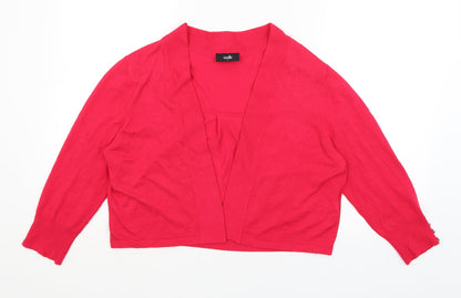 Womens UK Size M Wallis Pink Wrap Jumper