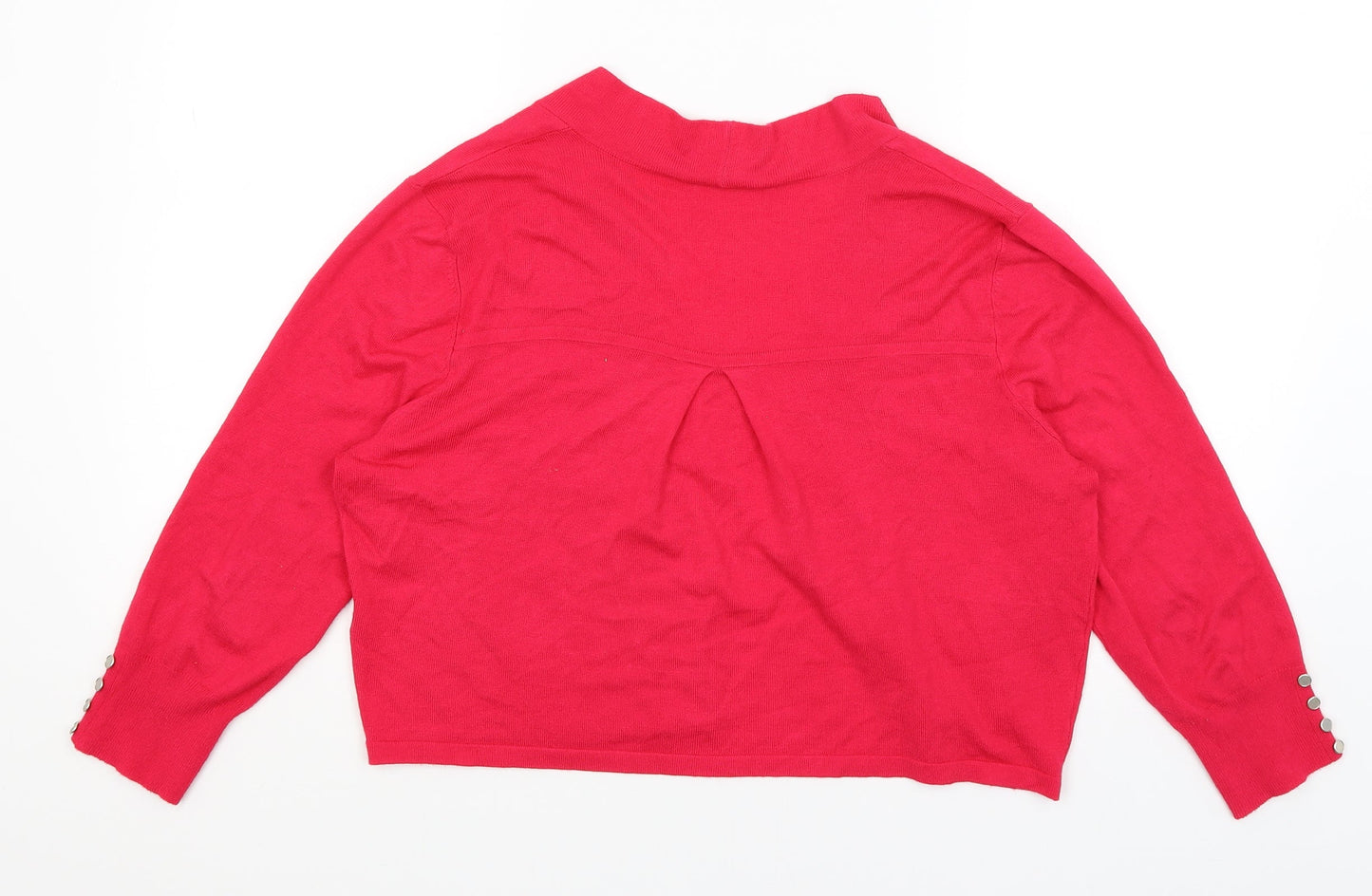 Womens UK Size M Wallis Pink Wrap Jumper