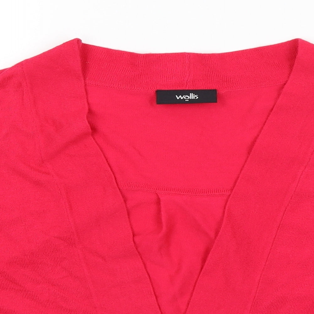 Womens UK Size M Wallis Pink Wrap Jumper