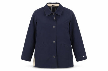 YS Collection Womens Blue   Rain Coat Coat Size 12
