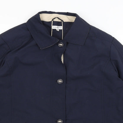 YS Collection Womens Blue   Rain Coat Coat Size 12
