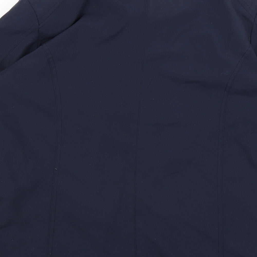 YS Collection Womens Blue   Rain Coat Coat Size 12
