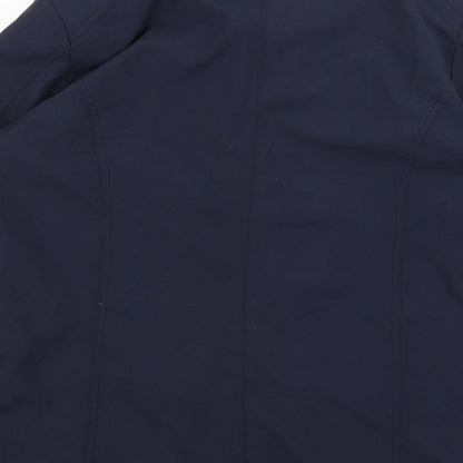 YS Collection Womens Blue   Rain Coat Coat Size 12