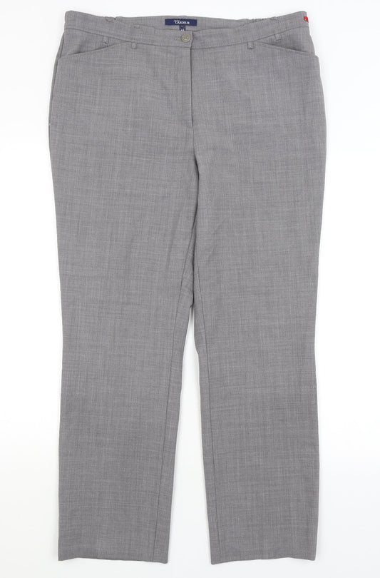 Atelier Gardeur Womens Grey   Trousers  Size 18 L28.5 in