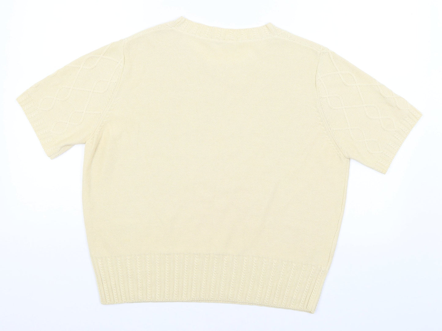 Womens UK Size L Country Casuals Beige Basic T-Shirt