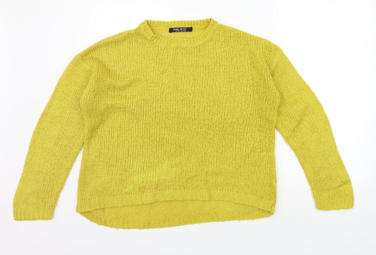 Womens UK Size 12 Select Yellow Pullover Jumper