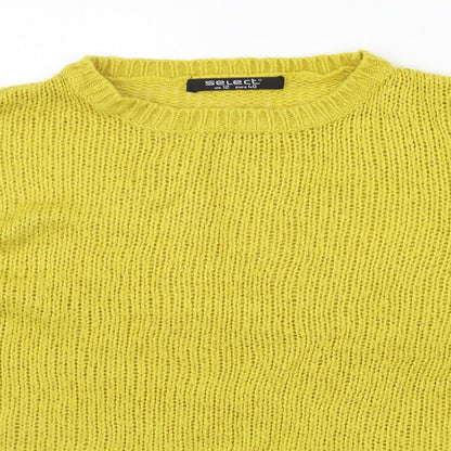 Womens UK Size 12 Select Yellow Pullover Jumper