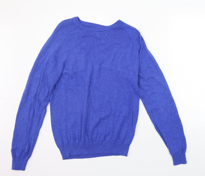 Primark Womens Blue Houndstooth  Pullover Jumper Size S