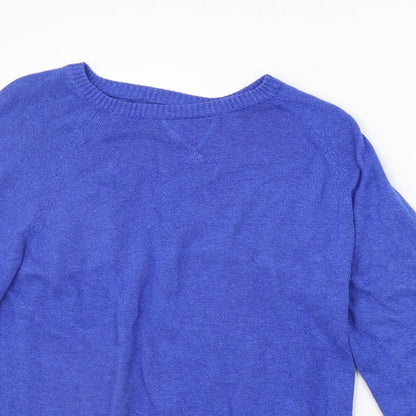 Primark Womens Blue Houndstooth  Pullover Jumper Size S