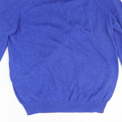 Primark Womens Blue Houndstooth  Pullover Jumper Size S