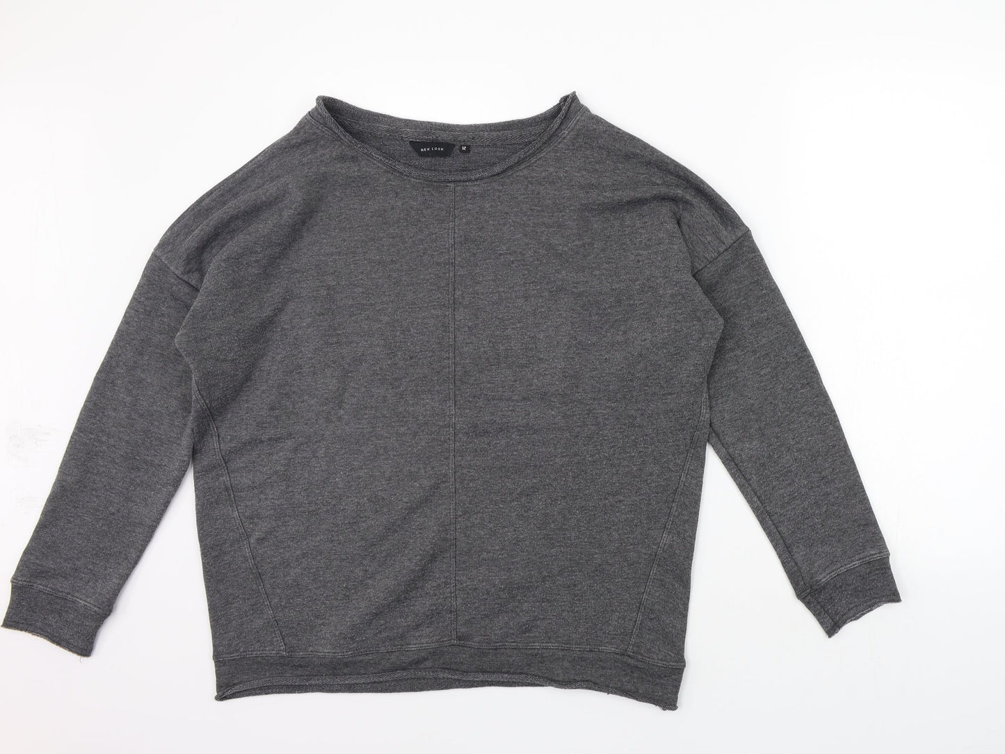 Womens UK Size 12 New Look Grey Pullover Jumper