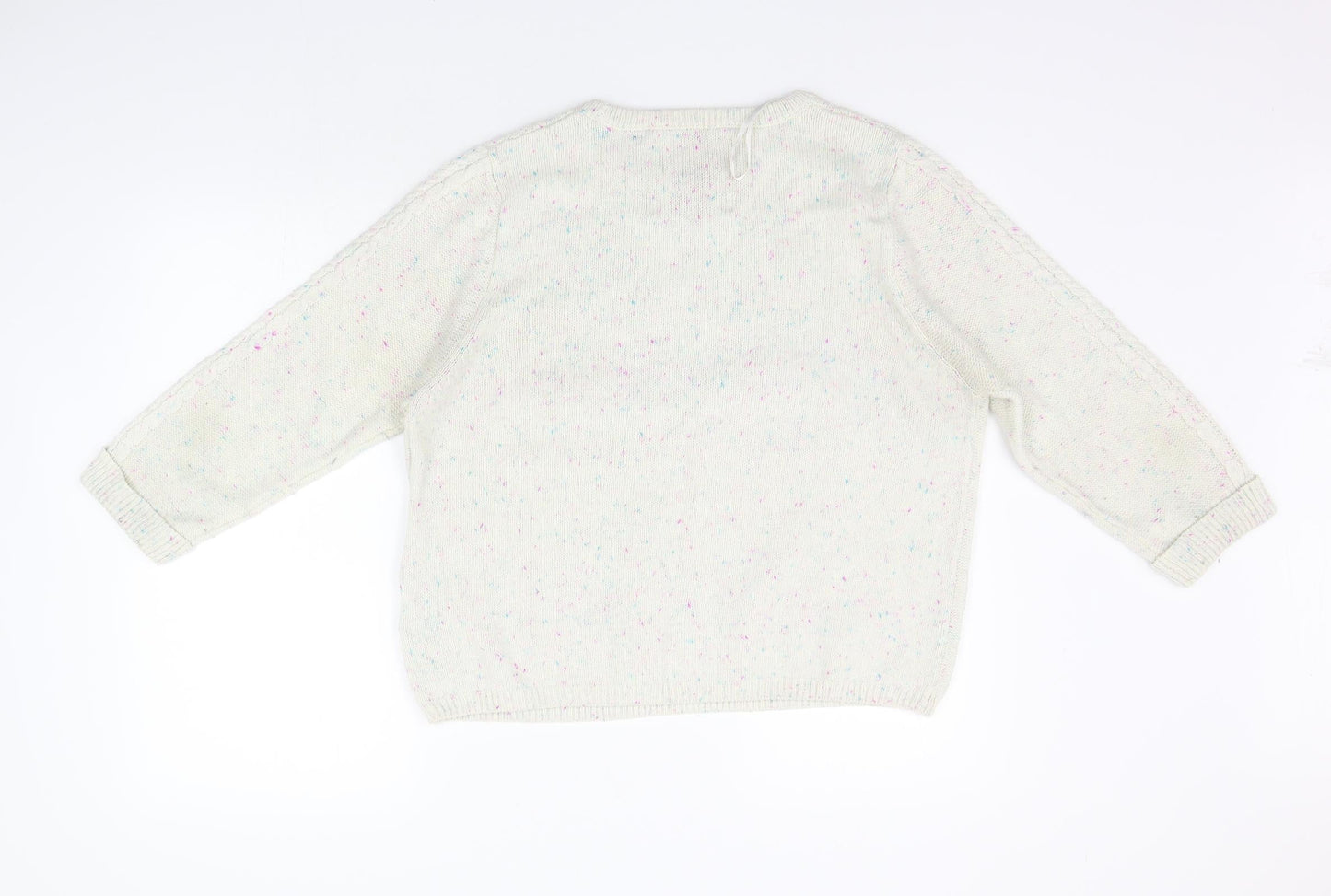 Womens UK Size 14 New Look Beige Pullover Jumper