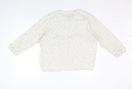 Womens UK Size 14 New Look Beige Pullover Jumper