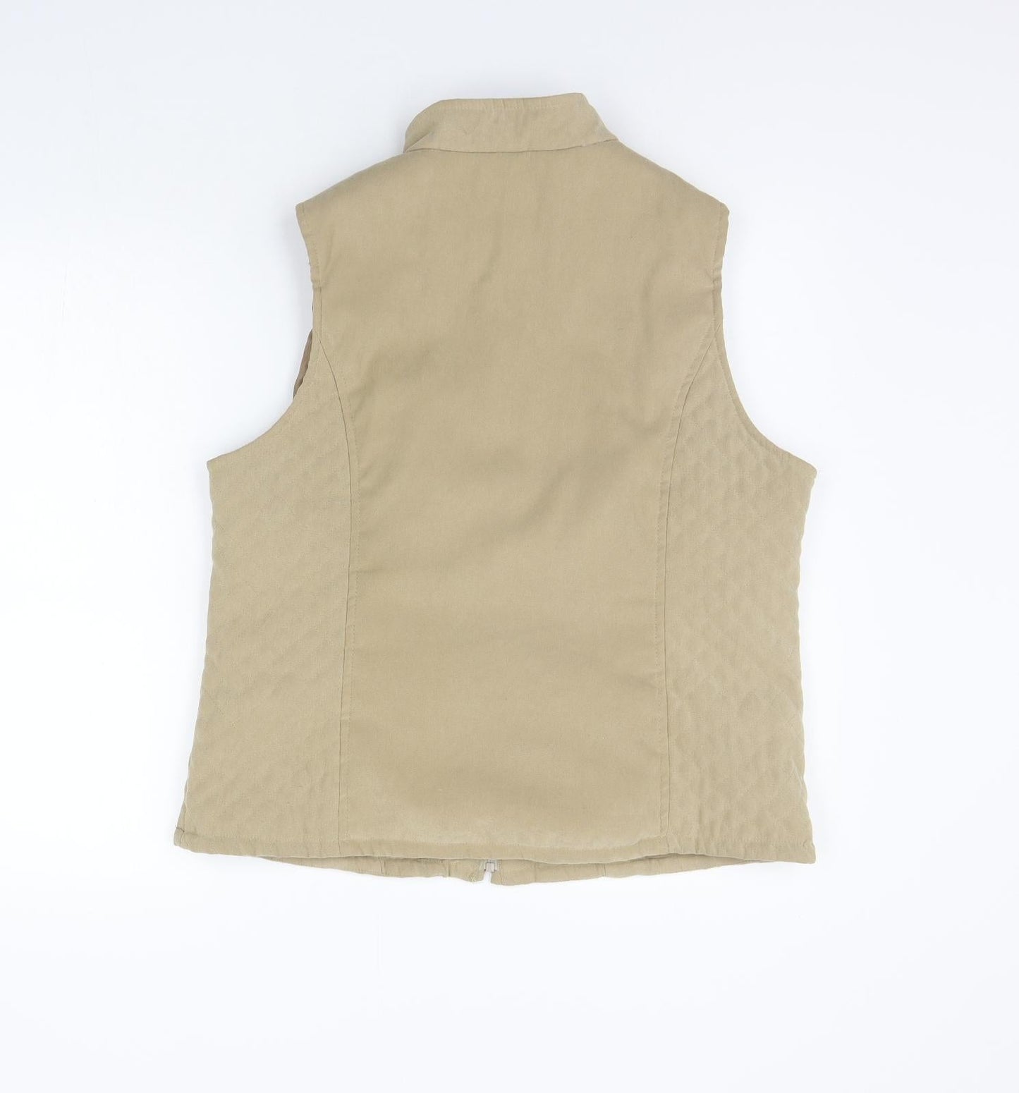 Womens UK Size M EWM Beige Gilet