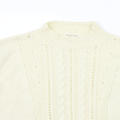 Drole de copine Womens Beige   Pullover Jumper Size S