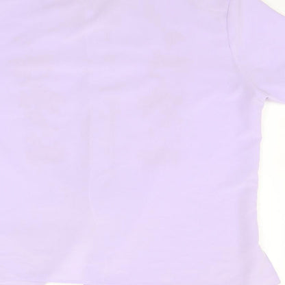 Womens UK Size 12 ROSY Purple Basic Button-Up