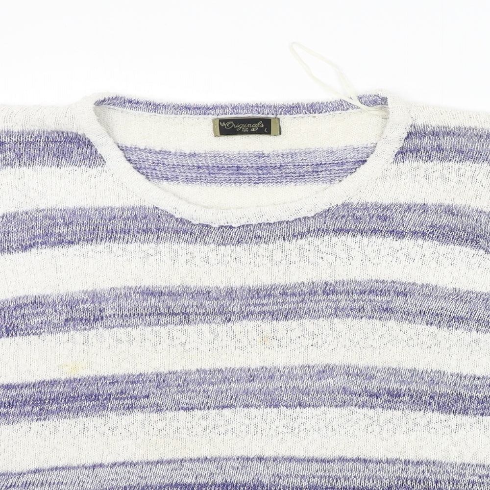 Womens UK Size L Originals Blue Pullover Jumper