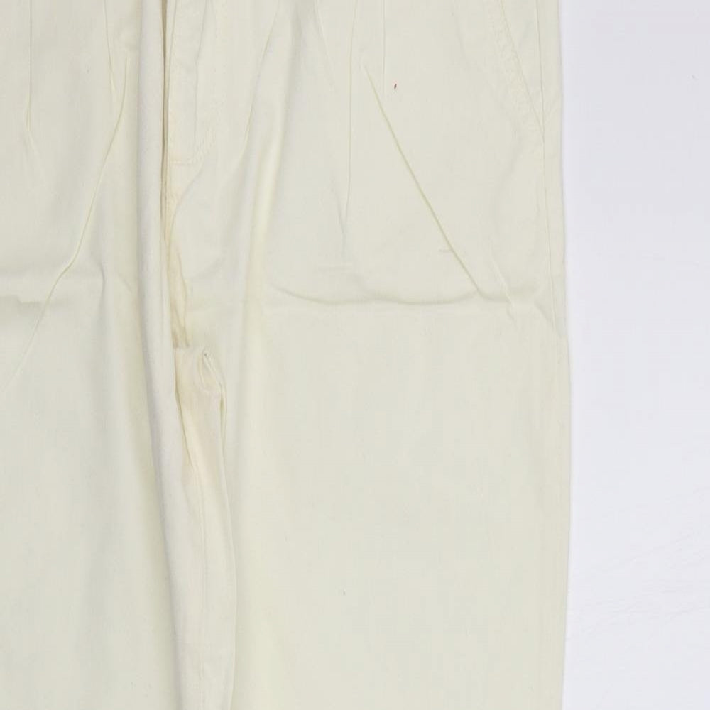 Womens UK Size 12 Berksha Regular Fit  White Trousers