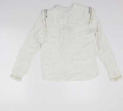 Womens UK Size 12 LIMITED COLLECTION White Basic T-Shirt