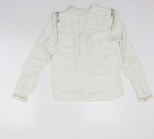 Womens UK Size 12 LIMITED COLLECTION White Basic T-Shirt