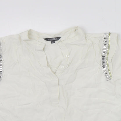 Womens UK Size 12 LIMITED COLLECTION White Basic T-Shirt